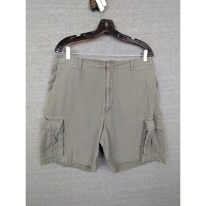 Pendleton Mens Shorts 38 Green Cargo Adjustable Waist Vintage 90s Y2k‎ Outdoor